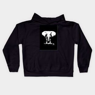 Elephant Print Kids Hoodie